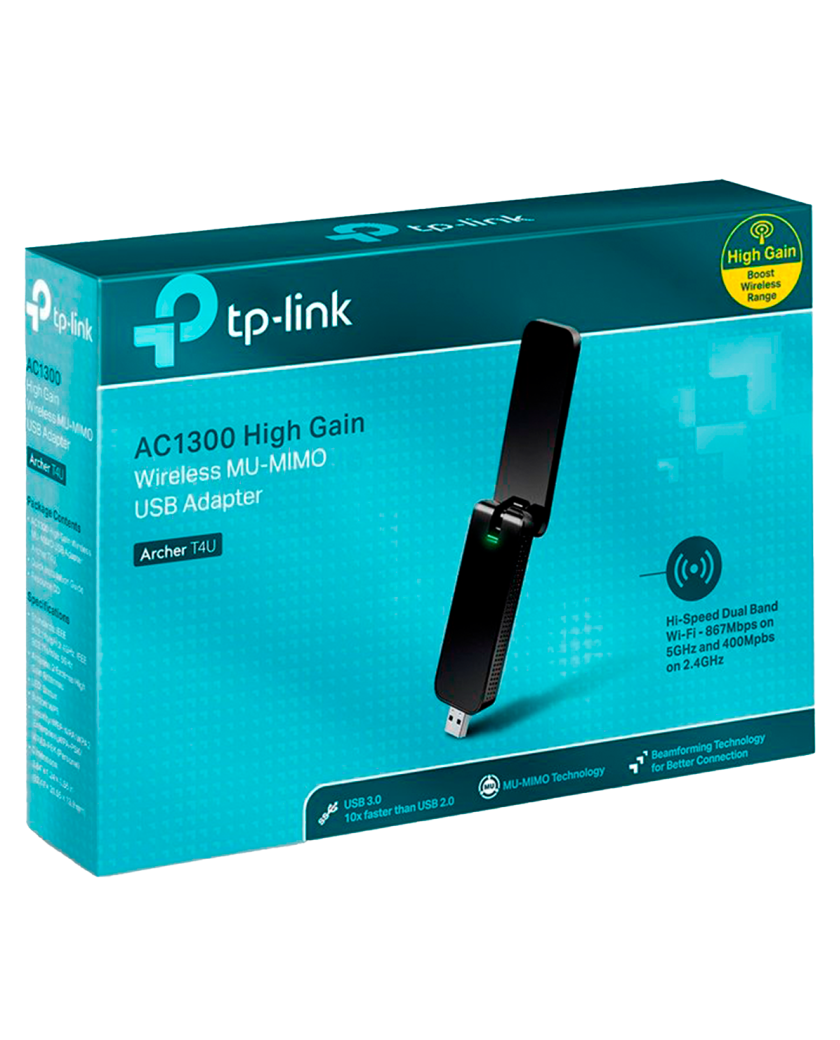 TP-Link Archer T4U / AC1300 Двухдиапазонный беспроводной USB-адаптер Wi-Fi