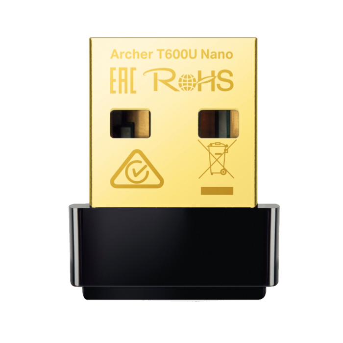 TP-Link Archer T600U Nano / AC600 Двухдиапазонный беспроводной nano USB-адаптер Wi-Fi