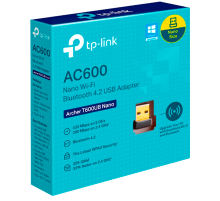 TP-Link Archer T600UB Nano / AC600 Двухдиапазонный беспроводной nano USB-адаптер Wi-Fi с поддержкой Bluetooth 4.2