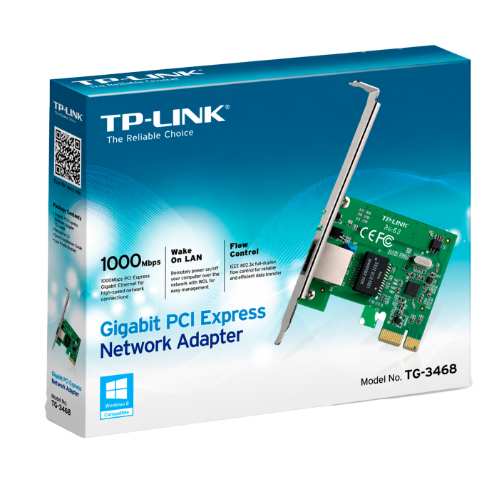 TP-Link TG-3468 / Гигабитный сетевой PCI Express-адаптер