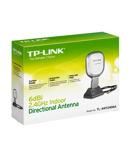 TP-Link TL-ANT2406A / 2,4 ГГц направленная 6 дБи антенна для помещения