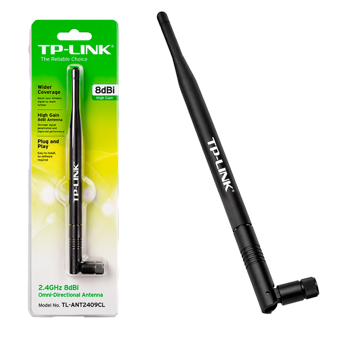 TP-Link TL-ANT2409CL / 2,4 ГГц 9 дБи Всенаправленная антенна для помещений