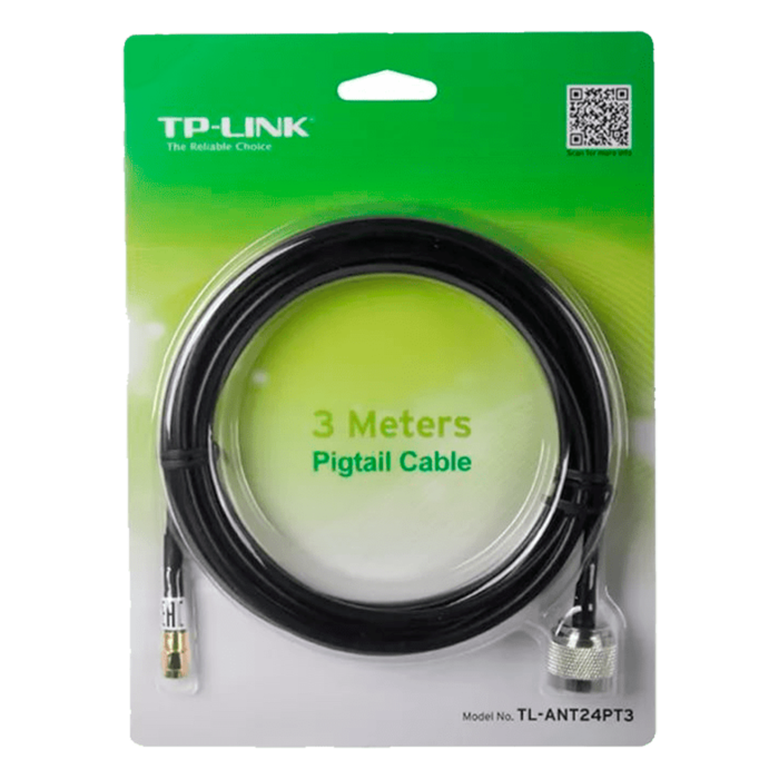 TP-Link TL-ANT24PT3 / Переходник штекер N RP-SMA 3m, Кабель антенный пигтейл (Pigtail)