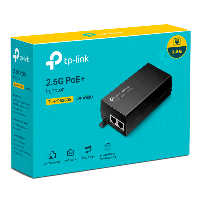 TP-Link Omada PoE260S / Инжектор PoE+ 2,5G