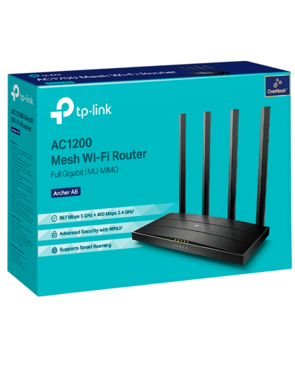 TP-Link Archer A6 / AC1200 Двухдиапазонный гигабитный роутер Wi-Fi