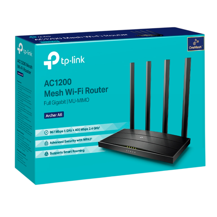 TP-Link Archer A6 / AC1200 Двухдиапазонный гигабитный роутер Wi-Fi