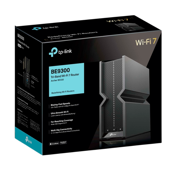 TP-Link Archer BE550 / BE7200 Трехдиапазонный беспроводной маршрутизатор Wi-Fi 7