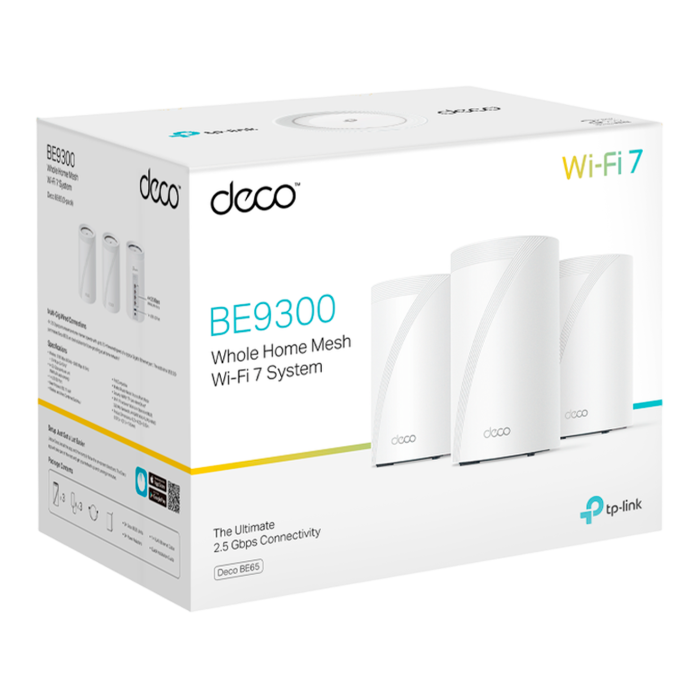 TP-Link Deco BE65 (1-pack) / BE9300 Трехдиапазонная Mesh-система Wi-Fi 7