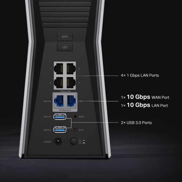 TP-Link Archer BE805 / BE19000 Трехдиапазонный маршрутизатор Wi-Fi 7