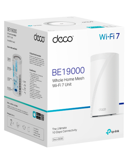 TP-Link Deco BE85 (1-pack) / BE19000 Трехдиапазонная Mesh-система Wi-Fi 7