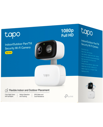 TP-Link Tapo C206 / Умная внтренняя/наружная поворотно-наклонная камера