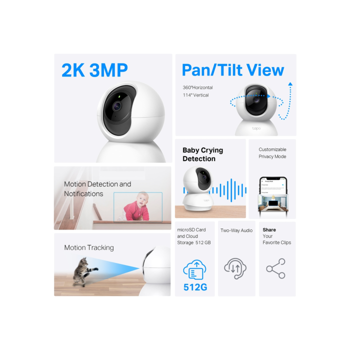TP-Link Tapo C210 / Умная поворотно-наклонная камера