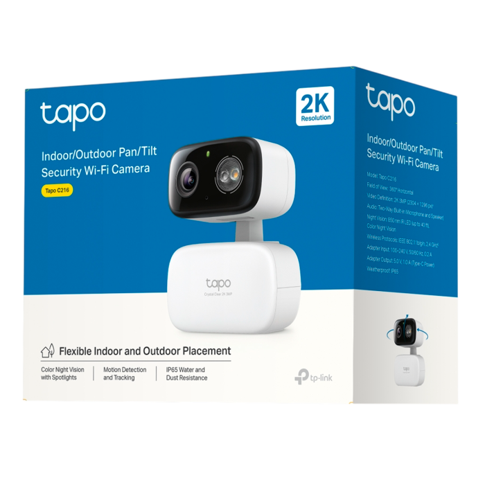 TP-Link Tapo C216 / Умная внтренняя/наружная домашняя камера с ИИ