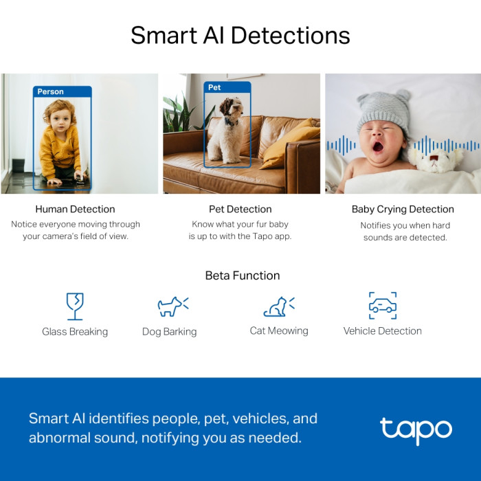TP-Link Tapo C220 / Умная поворотно-наклонная камера с ИИ