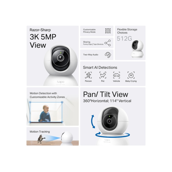 TP-Link Tapo C230 / Умная поворотно-наклонная камера с ИИ
