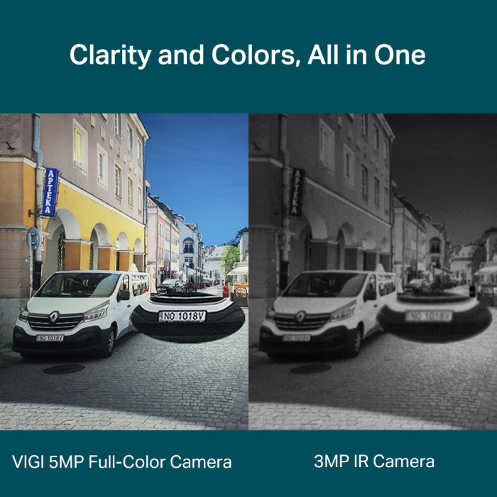 TP-Link VIGI C350 (2.8мм) / 5MP Full-Color Уличная цилиндрическая IP-камера