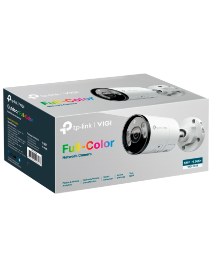 TP-Link VIGI C355 (4мм) / 5MP Full-Color Уличная цилиндрическая IP-камера