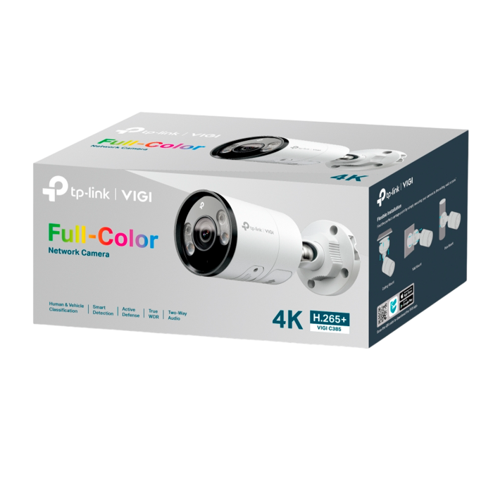 TP-Link VIGI InSight C385 (2.8мм) / 8MP Full-Color Уличная цилиндрическая IP-камера