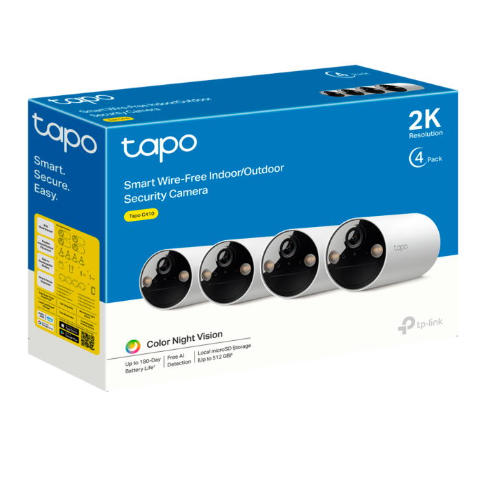 TP-Link Tapo C410 / Умная внутренняя/наружная камера с аккумулятором