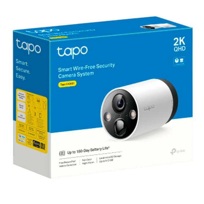 TP-Link Tapo C420S1 / Умная система видеонаблюдения с 1 камерой с аккумулятром и поддержкой ИИ