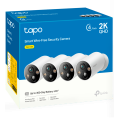 TP-Link Tapo C425 (4-pack) / Умная внутренняя/наружная камера с аккумулятором и поддержкой ИИ