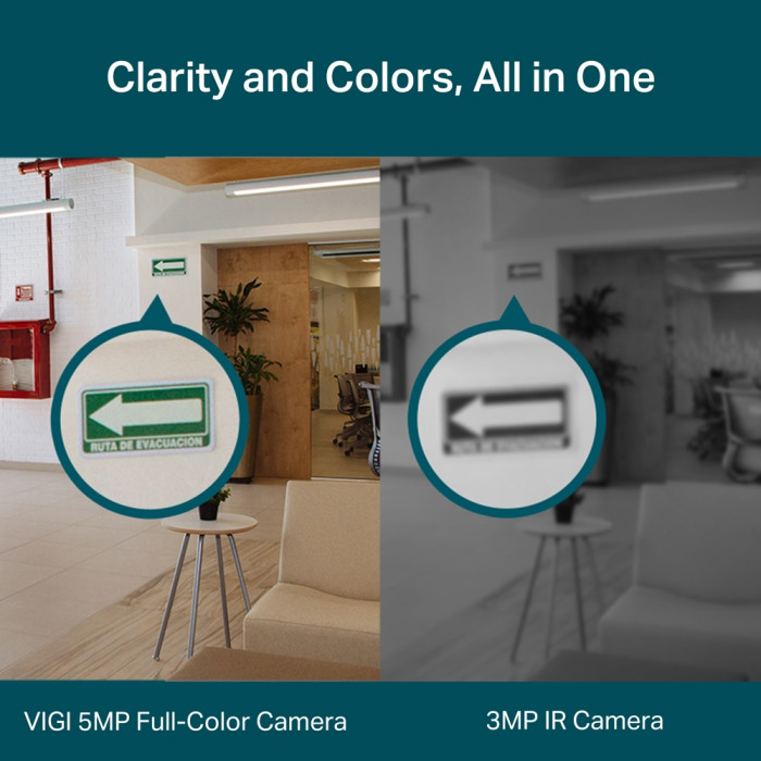 TP-Link VIGI C450 (2.8мм) / 5MP Full-Color Турельная IP-камера