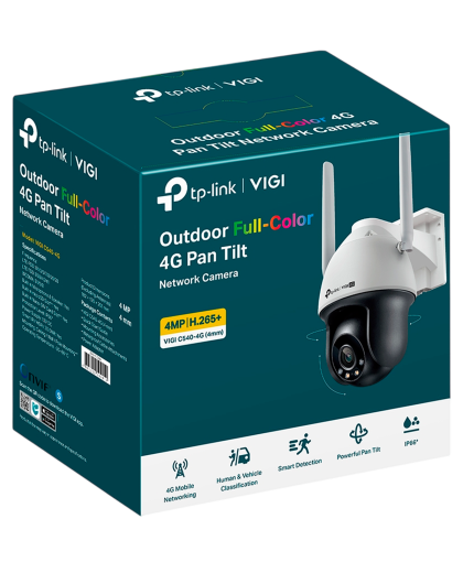 TP-Link VIGI C540-4G (4мм) / 4MP ColorPro Уличная поворотно-наклонная IP-камера с поддержкой 4G