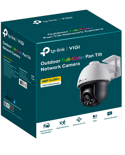 TP-Link VIGI C540 (4мм) / 4MP Full-Color Уличная поворотно-наклонная IP-камера