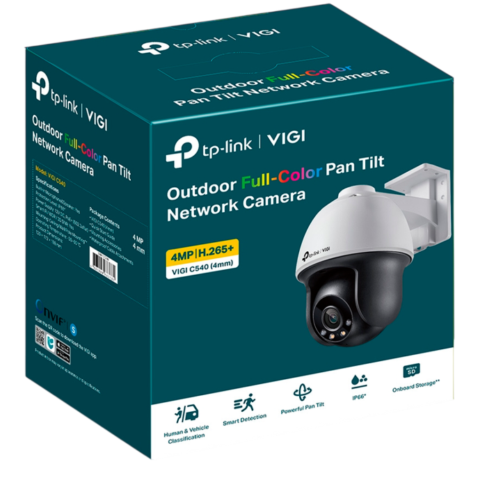 TP-Link VIGI C540 (4мм) / 4MP Full-Color Уличная поворотно-наклонная IP-камера