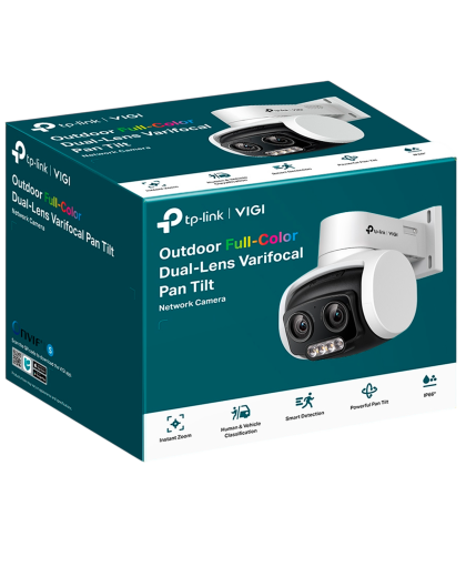 TP-Link VIGI C540V / 4MP Full-Color Уличная поворотно-наклонная варифокальная IP-камера с двумя объективами