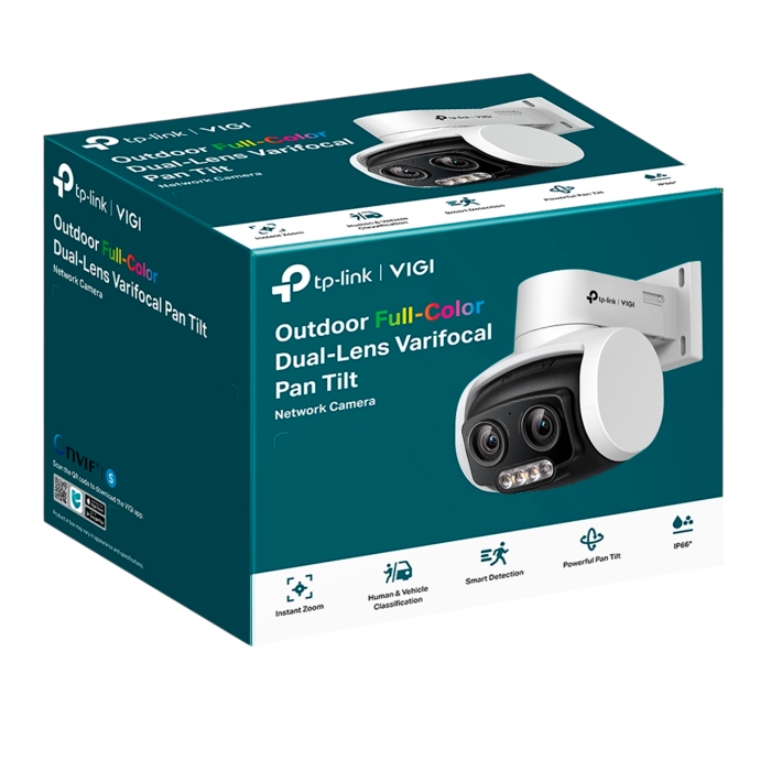 TP-Link VIGI C540V / 4MP Full-Color Уличная поворотно-наклонная варифокальная IP-камера с двумя объективами
