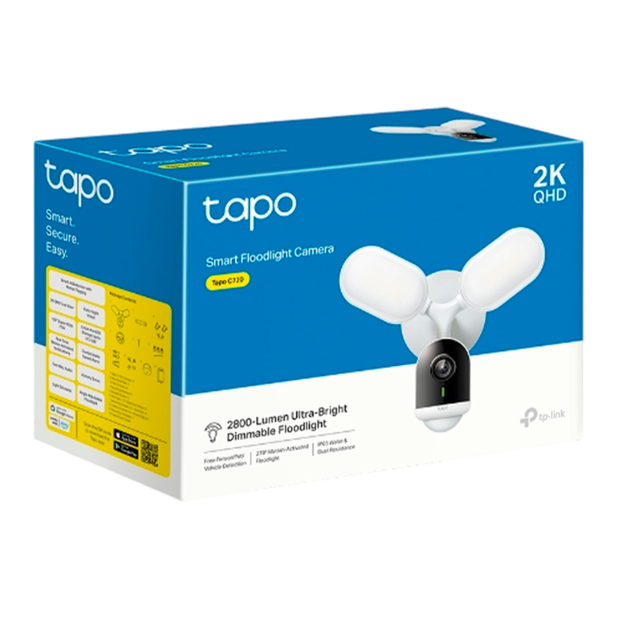 TP-Link Tapo C720 / Умная наружная камера с прожектором и поддержкой ИИ