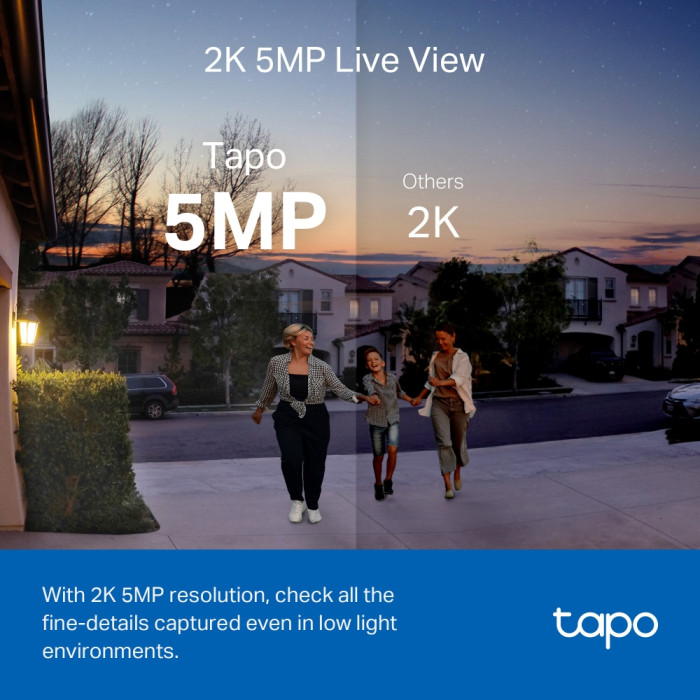 TP-Link Tapo D230S1 / Умный дверной звонок с камерой 2K 5MP, аккумулятором и центром управления