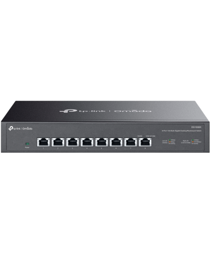 TP-Link Omada DS1008X / 8-портовый 10G неуправляемый коммутатор для рабочего стола/стойки