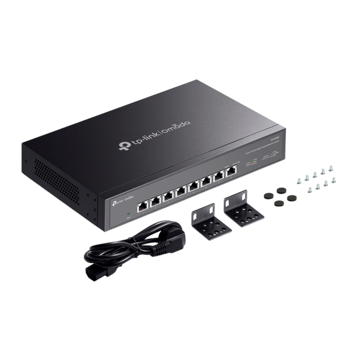 TP-Link Omada DS1008X / 8-портовый 10G неуправляемый коммутатор для рабочего стола/стойки