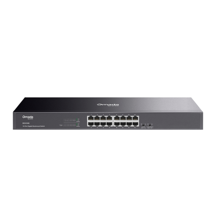 TP-Link Omada DS1016G / 16-портовый гигабитный неуправляемый стойковый коммутатор