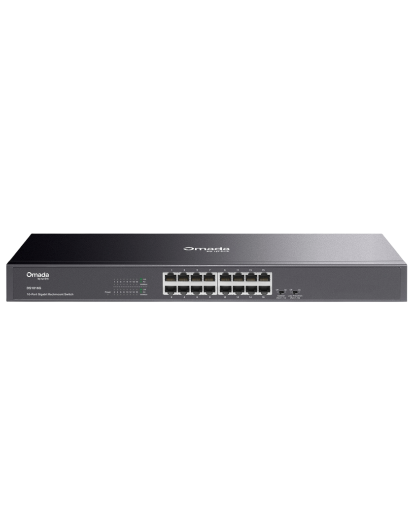 TP-Link Omada DS1016G / 16-портовый гигабитный неуправляемый стойковый коммутатор