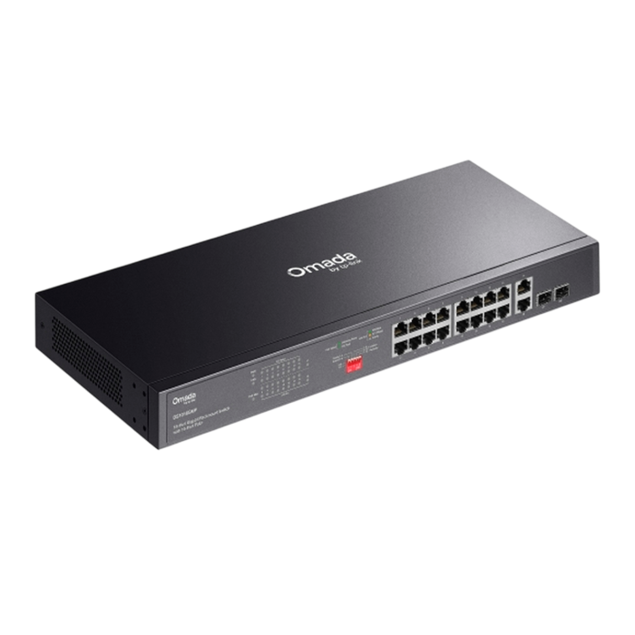 9 TP-Link Omada DS1018GMP / 8-портовый гигабитный неуправляемый коммутатор в стойке с 16-портовым PoE+