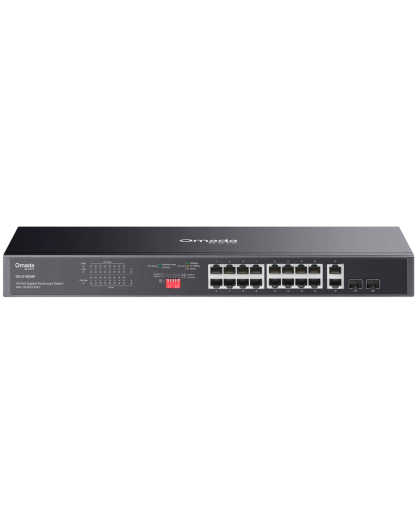 9 TP-Link Omada DS1018GMP / 8-портовый гигабитный неуправляемый коммутатор в стойке с 16-портовым PoE+