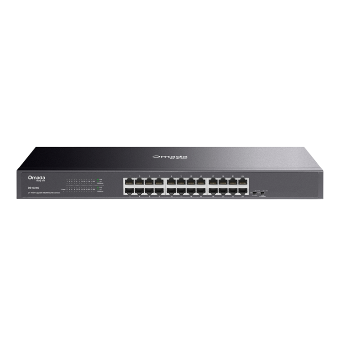 9 TP-Link Omada DS1024G / 24-портовый гигабитный неуправляемый коммутатор в стойке