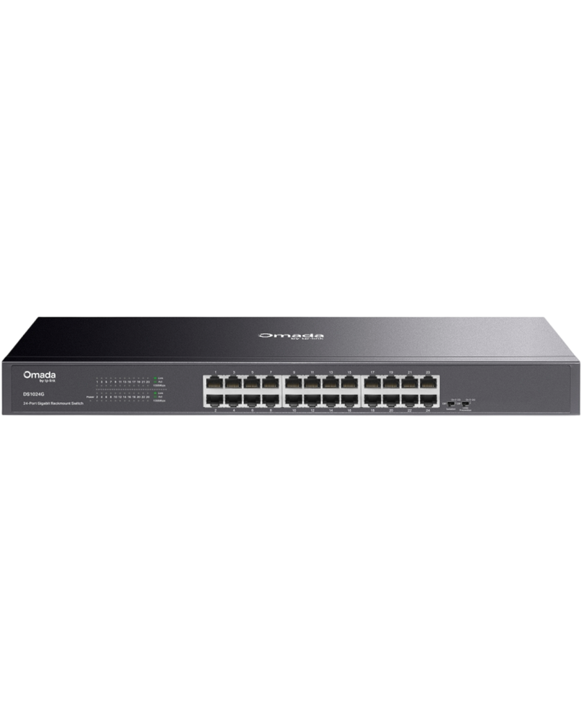 TP-Link Omada DS1024G / 24-портовый гигабитный неуправляемый коммутатор в стойке