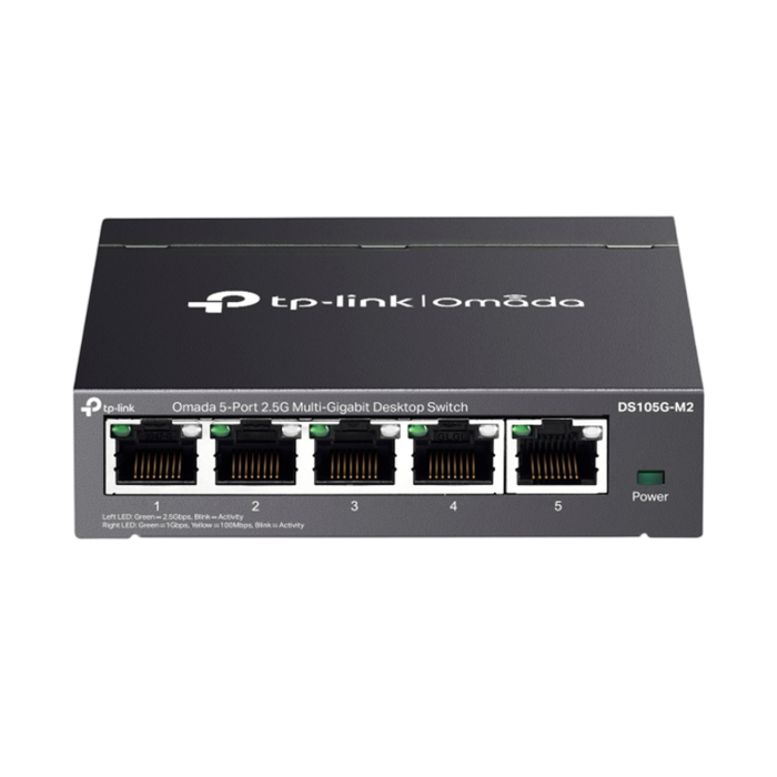 TP-Link Omada DS105G-M2 / 5-портовый 2.5G Multi-Gigabit Unmanaged Desktop Switch