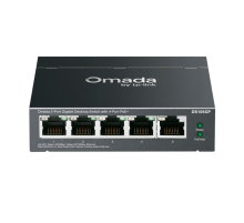 9 TP-Link Omada DS105GP / 5-портовый гигабитный неуправляемый рабочий коммутатор с 4-портовым PoE+