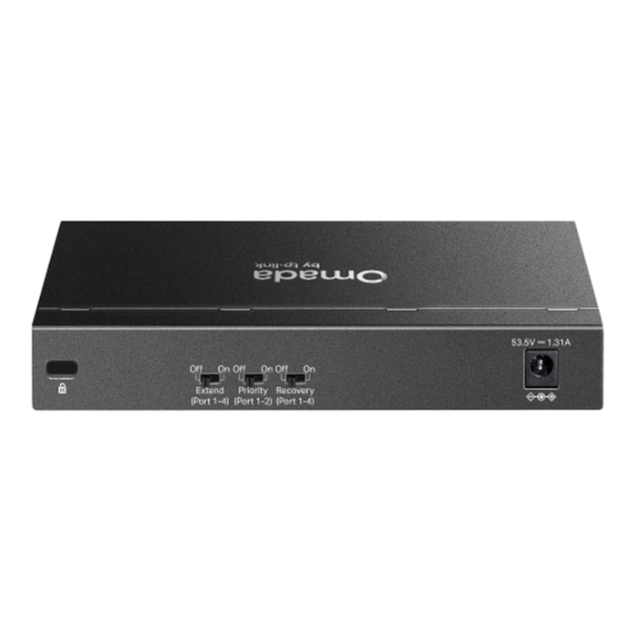9 TP-Link Omada DS106P / 6-портовый 10/100 Мбит/с неуправляемый настольный коммутатор с 4-портовым PoE+