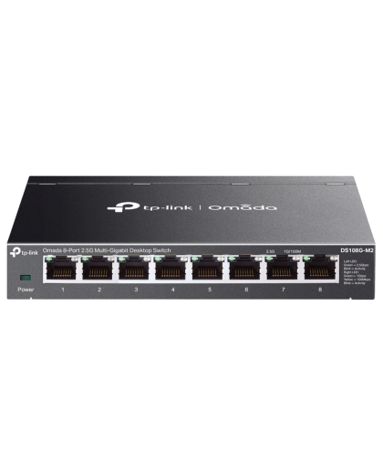 9 TP-Link Omada DS108G-M2 / 8-портовый 2.5G мультигигабитный неуправляемый настольный коммутатор