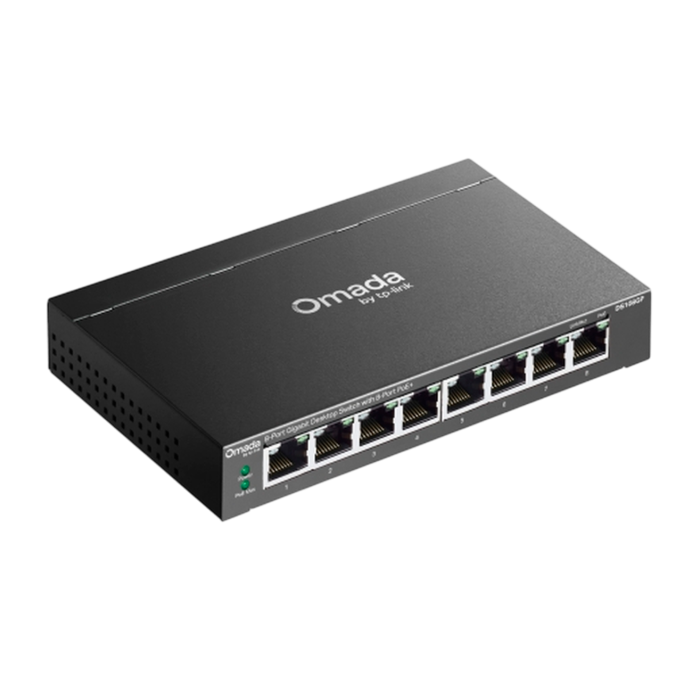9 TP-Link Omada DS108GP / 8-портовый гигабитный неуправляемый рабочий коммутатор с 8-портовым PoE+