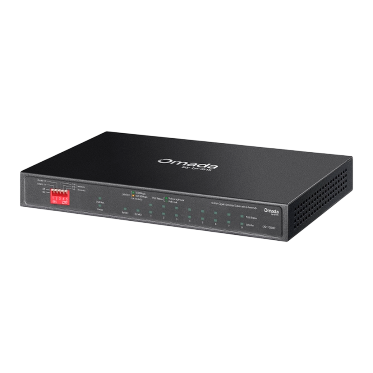 TP-Link Omada DS110GMP / 10-портовый гигабитный неуправляемый настольный коммутатор с 8-портовым PoE+