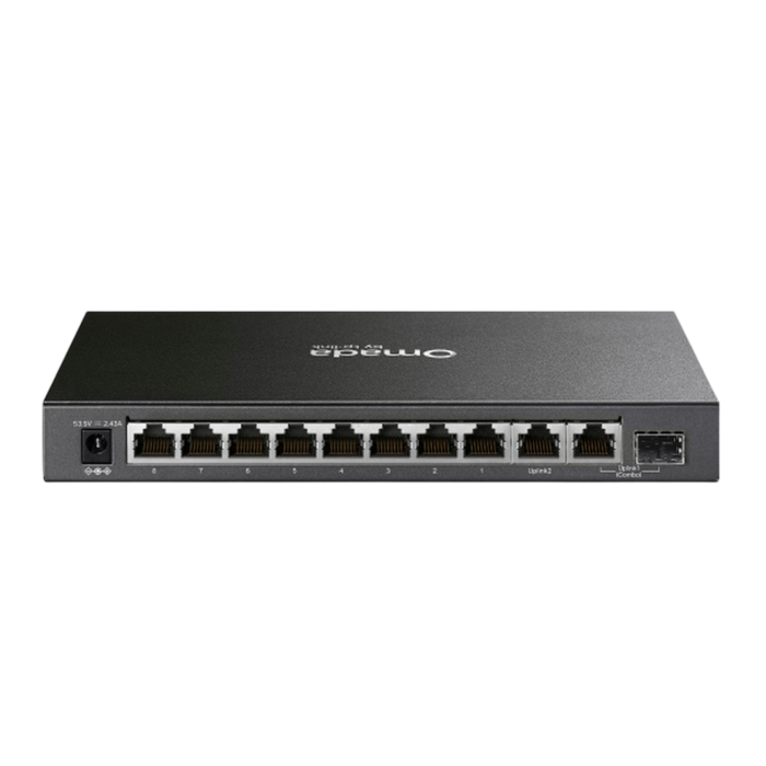 9 TP-Link Omada DS110GMP / 10-портовый гигабитный неуправляемый настольный коммутатор с 8-портовым PoE+