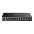 9 TP-Link Omada DS111P / 8-портовый 10/100 Мбит/с + 3-портовый гигабитный неуправляемый десктопный коммутатор с 8-портовым PoE+