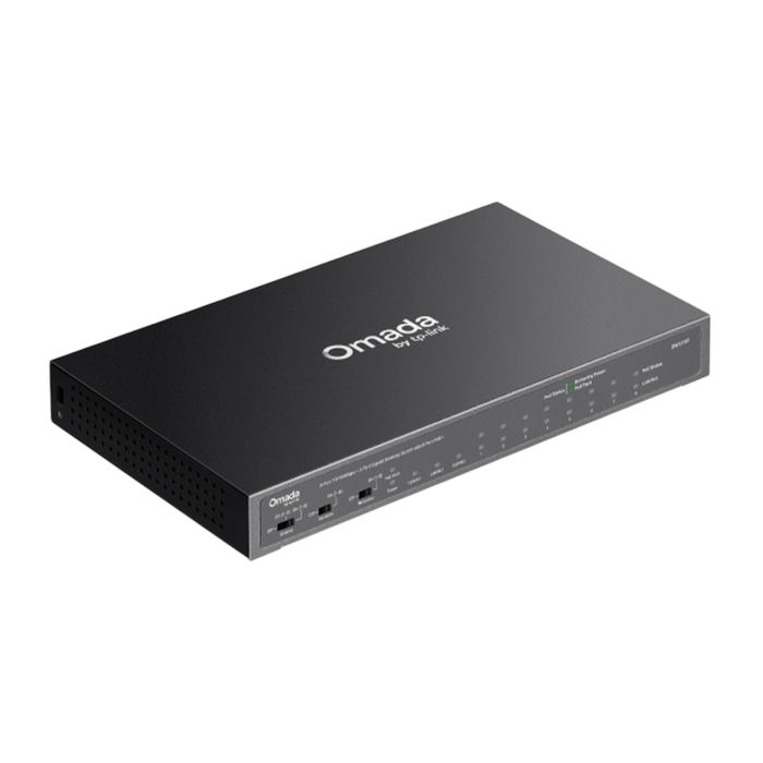 9 TP-Link Omada DS111P / 8-портовый 10/100 Мбит/с + 3-портовый гигабитный неуправляемый десктопный коммутатор с 8-портовым PoE+